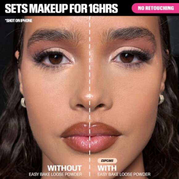 NIB Huda Beauty Easy Bake Loose Baking & Setting Powder Cherry Blossom Cake - Picture 16 of 16